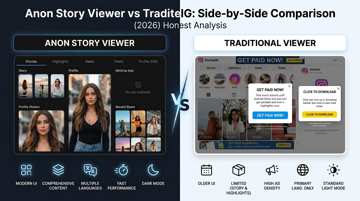 Anon Story Viewer vs StoriesIG: Side-by-Side Comparison
